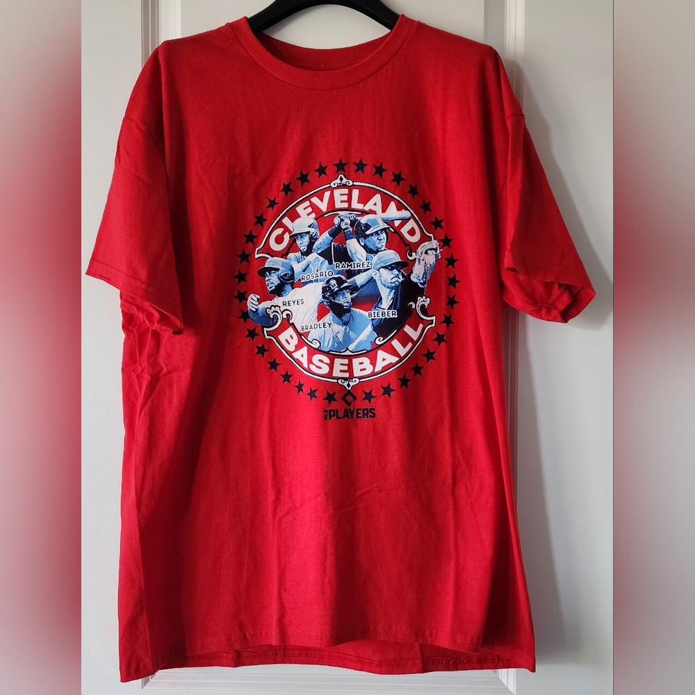 Major League Baseball Cleveland Guardians new tags red t-shirt size large